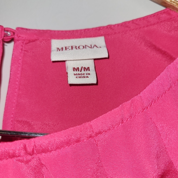 Fuchsia tank top with keyhole back merona - Picture 2 of 5